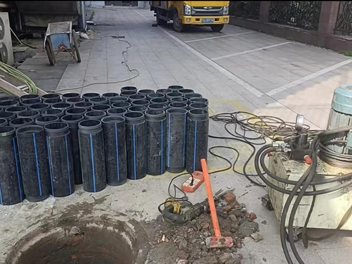 沙湾PE置换管厂家 DN315置换管 非开挖管短管置换